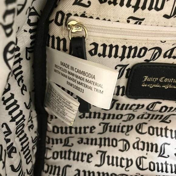 Juicy Couture Gothic Logo Backpack Flaws - Picture 12 of 16